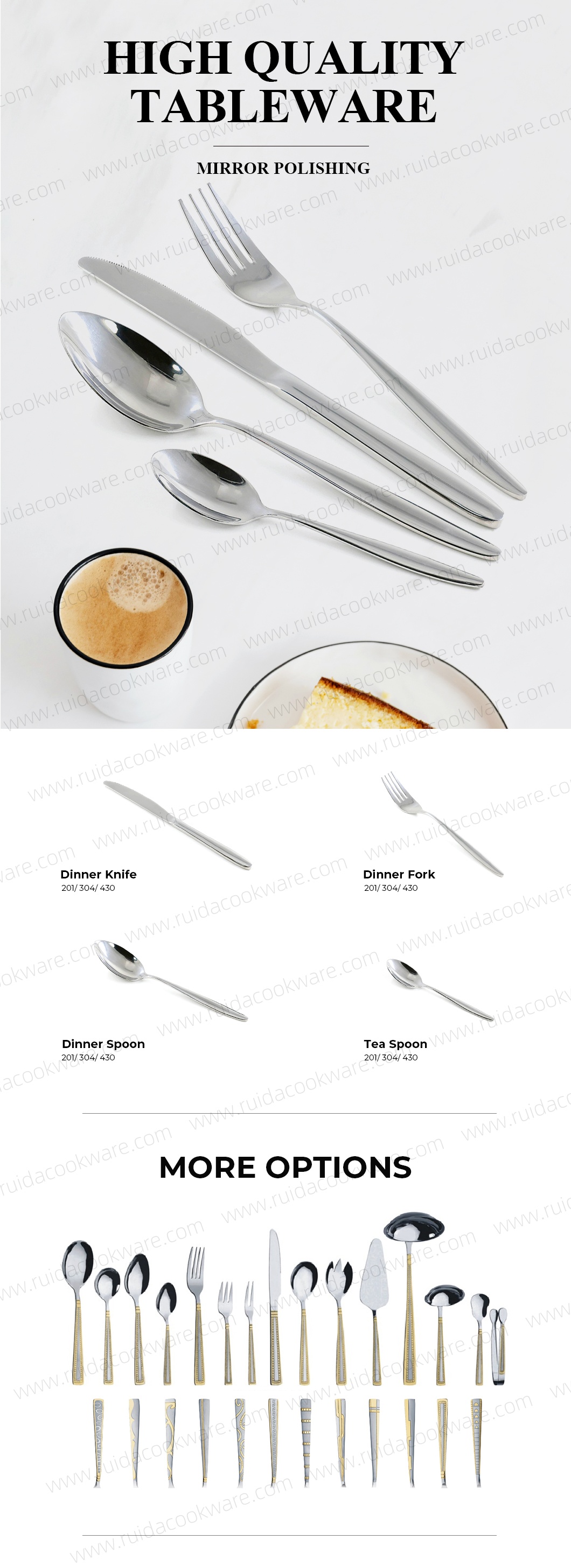 stainless steel cutlery set